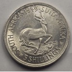 South Africa 5 shilling silver coin KGVI 1949 UNC WORLD COINS