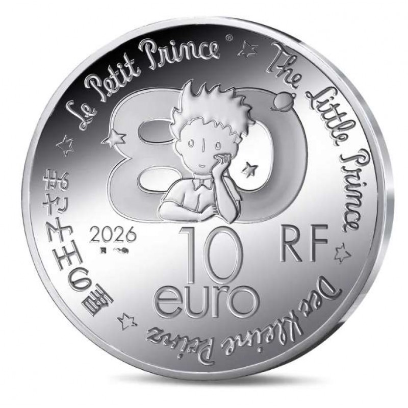 France The Little Prince Book 10€ silver coins 2026 WORLD COINS