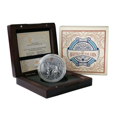 BATTLE OF SALAMIS 2 Oz Silver Coin Niue 2019