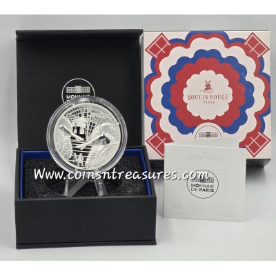 France 2026 Moulin Rouge 1 oz .999 silver Proof coin