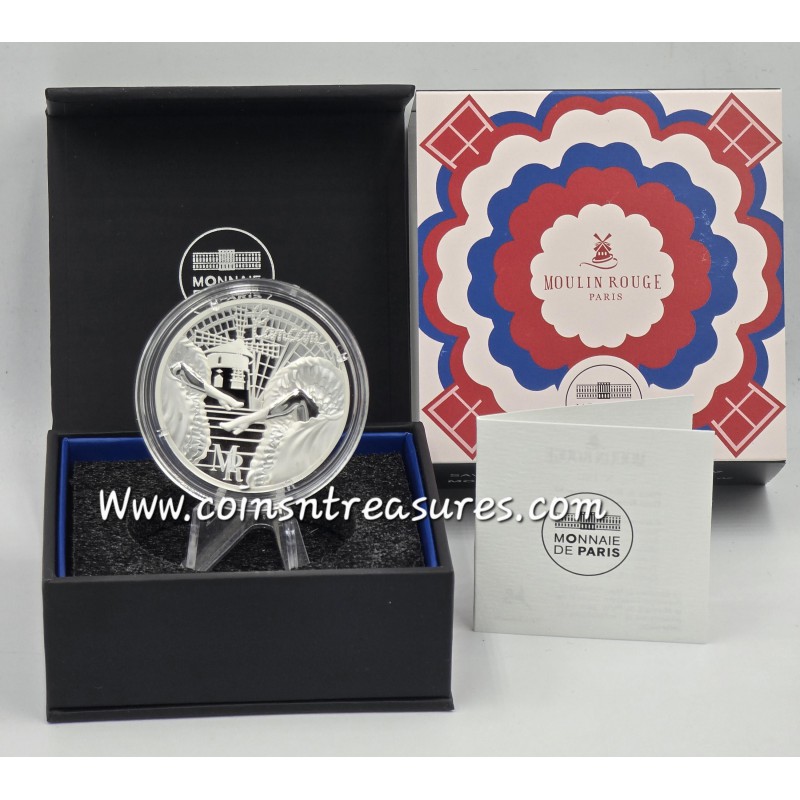 France 2026 Moulin Rouge 1 oz .999 silver Proof coin WORLD COINS
