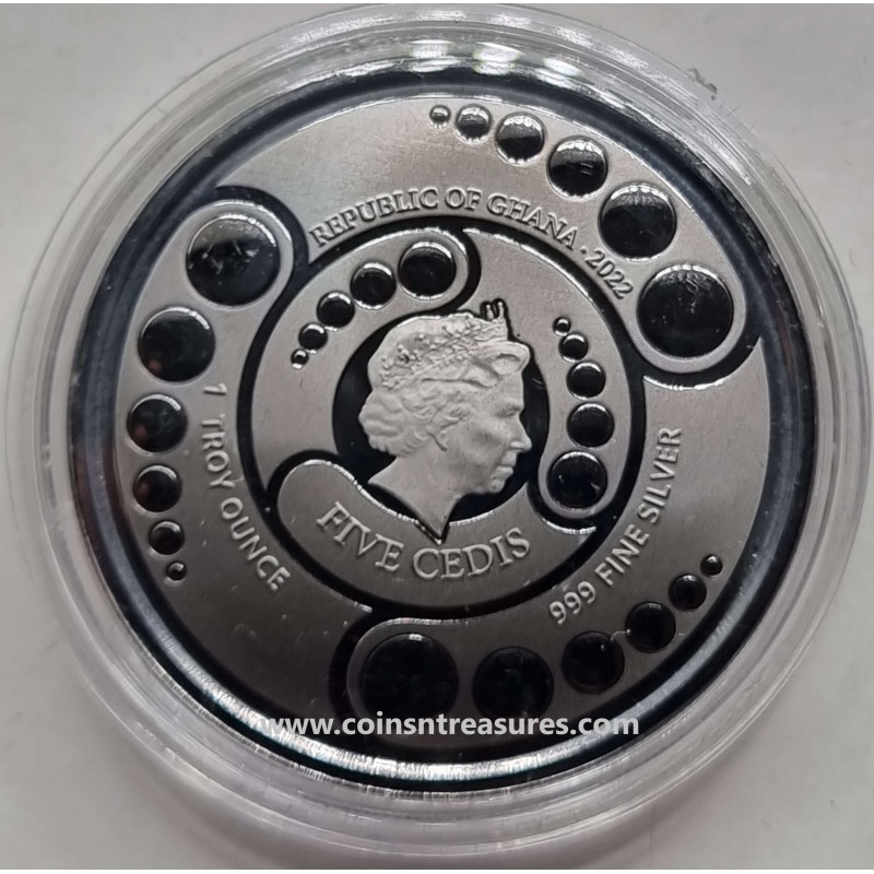 GHANA 2022 ALIEN Gold Black Empire Edition 1 Oz Silver GOLD AND SILVER BULLION