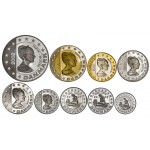 Denmark 2002 Silver Proof Euro Trial Coin Set WORLD COINS