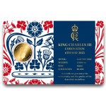 KING CHARLES CORONATION  1/1000 Oz .999 Gold in Coin card 2024 GOLD AND SILVER BULLION
