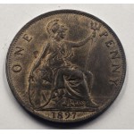 GREAT BRITAIN UK 1897 UNC PENNY COIN QUEEN VICTORIA WORLD COINS
