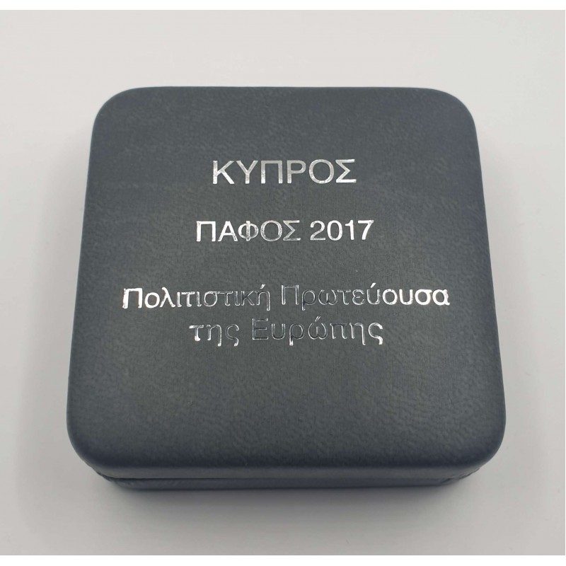 CYPRUS 2017 2 EURO PROOF Paphos in ORIGINAL CASE WITH COA WORLD COINS