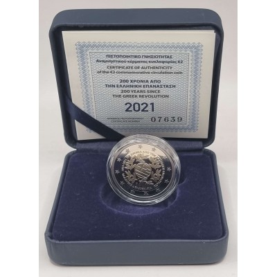GREECE 2021 2 Euro 200th anniversary Greek Revolution Proof