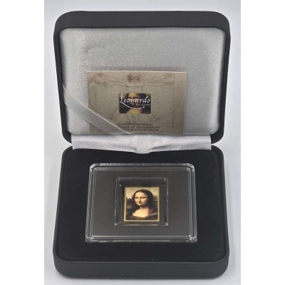 Tokelau Coin Bar 1/500 .999 Gold Mona Lisa Da Vinci