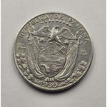 Panama 1/4 Balboa silver coin 1930 rare WORLD COINS