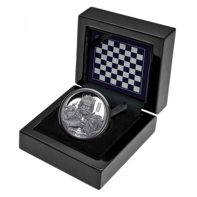 NIUE 2023 $1 Chess King 1oz Silver Black Proof Coin GOLD AND SILVER BULLION