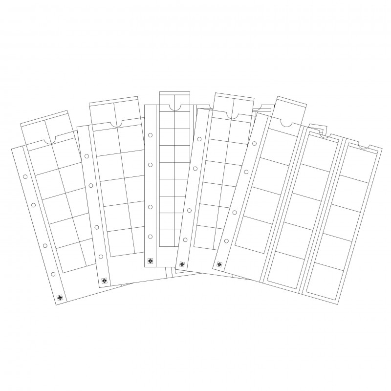 Optima Red F Coin Album binder incl. slipcase and Pages up to 42mm ACCESSORIES & SUPPLIES