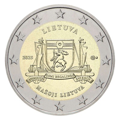 Lithuania 2025 Mažoji Lietuva 2 EURO coin