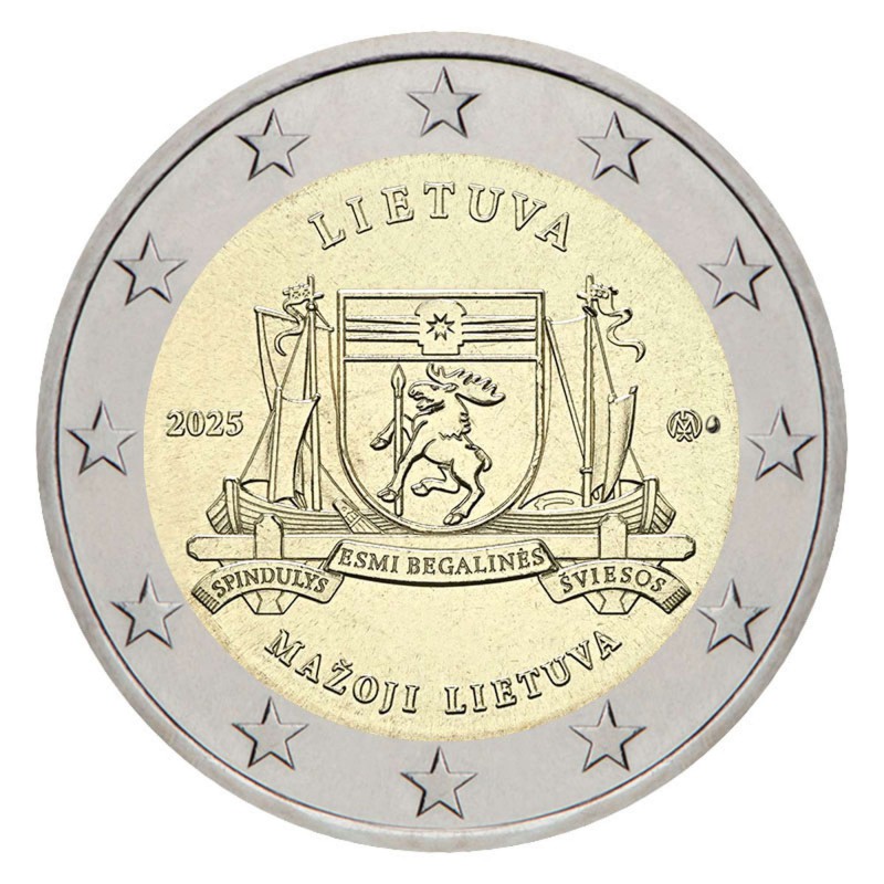 Lithuania 2025 Mažoji Lietuva 2 EURO coin WORLD COINS