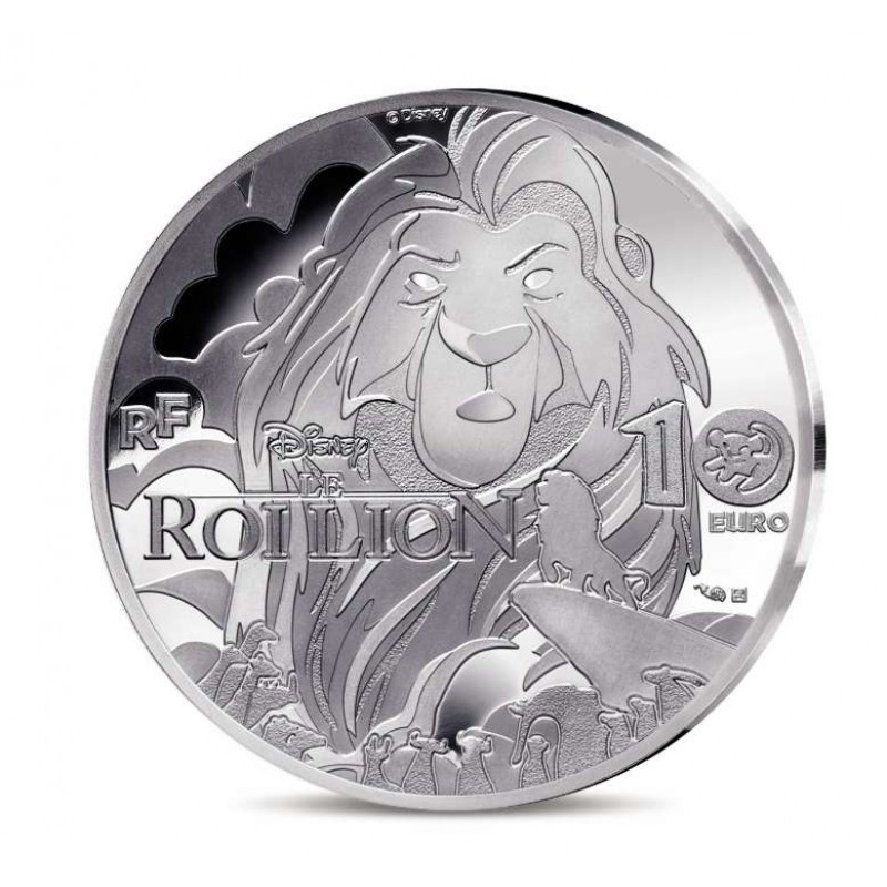 France 2024 Disney The Lion King 30th anniversary Silver Coin WORLD COINS
