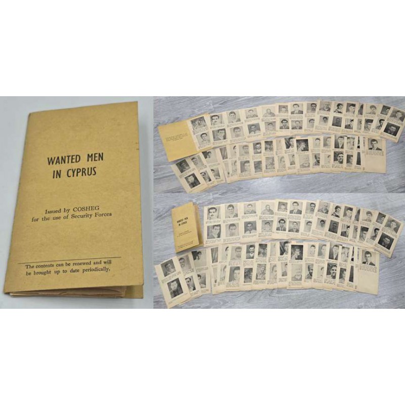 WANTED MEN OF CYPRUS 1955 EOKA FIGHTERS POCKET BOOKLET ANTIQUES & OTHER COLLECTIBLES