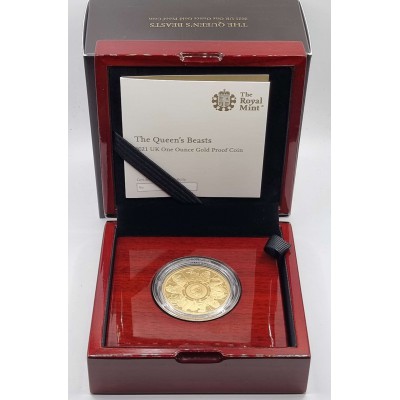 UK ENGLAND 2021 Queen's Beasts Completer 1 Ounce Gold Proof