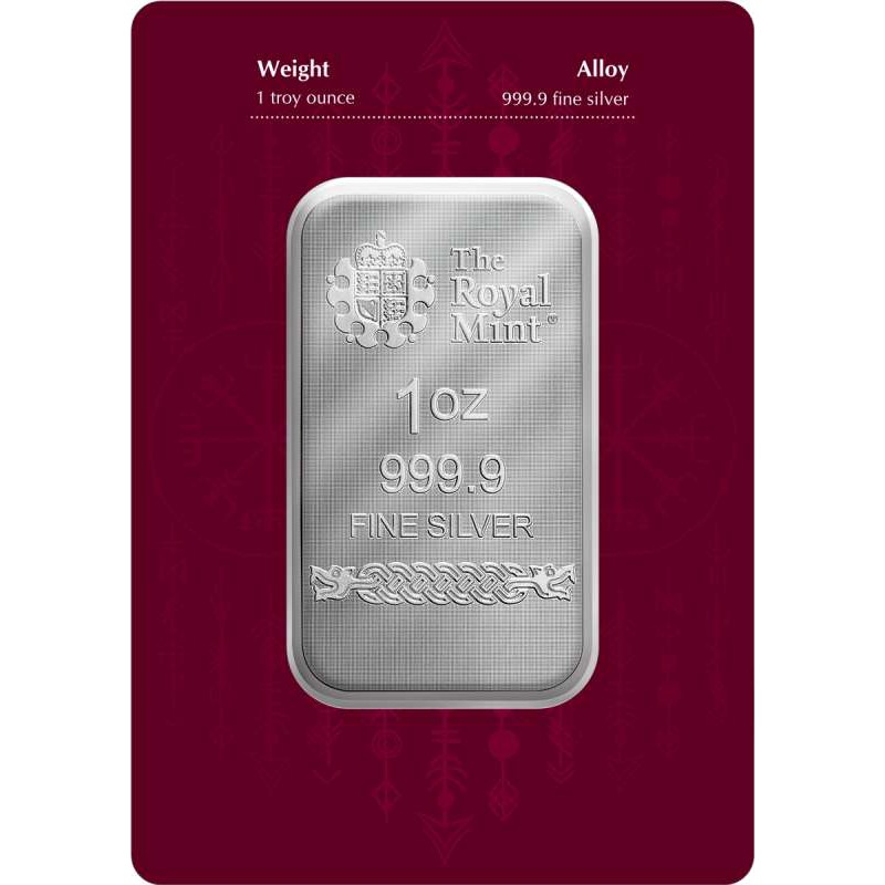 UK Norse Gods Loki 1 oz Silver Bar .999 Royal mint GOLD AND SILVER BULLION