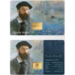 Claude Monet Collage 1/1000 Oz .999 Gold in Coin card GOLD AND SILVER BULLION