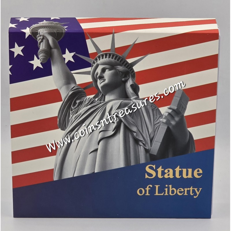 Statue Of Liberty Gold Plated 2026 Proof coin Samoa WORLD COINS