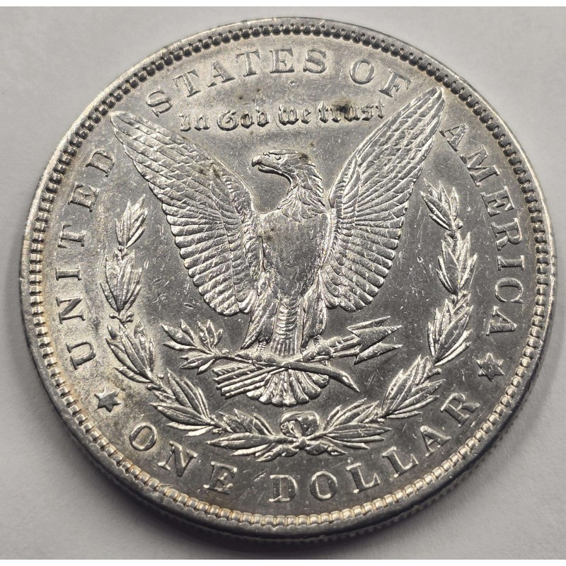 US AMERICA MORGAN SILVER DOLLAR COIN 1885 AU WORLD COINS