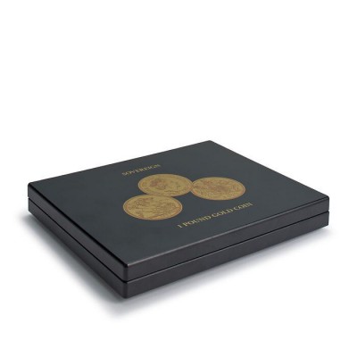 VOLTERRA coin case for 12 Gold sovereigns in capsules
