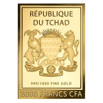 Salvator Mundi Da Vinci 1/1000 Oz Gold .999 Coin Chad GOLD AND SILVER BULLION