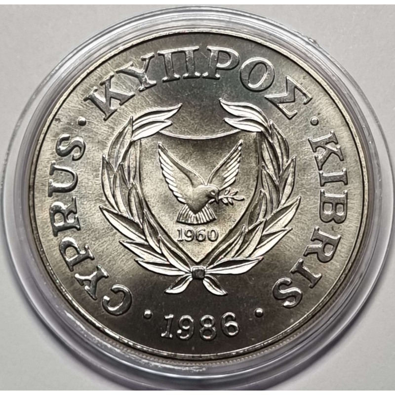 CYPRUS 1986 POUND MOUFLON WWF UNC COIN WORLD COINS
