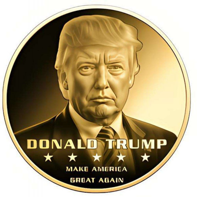 DONALD TRUMP 1/1000 Oz Gold Coin 3000 Francs Chad 2024 GOLD AND SILVER BULLION