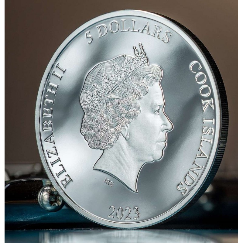 Cook Islands 2023 Silver 1 oz coin Iron Maiden Eddie The Trooper GOLD AND SILVER BULLION
