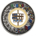 RUBIK CUBE 50th Anniversary 2 Oz Silver Coin 2$ Tuvalu 2024 GOLD AND SILVER BULLION