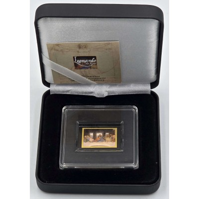 Tokelau Coin Bar 1/500 .999 Gold Da Vinci The Last Supper