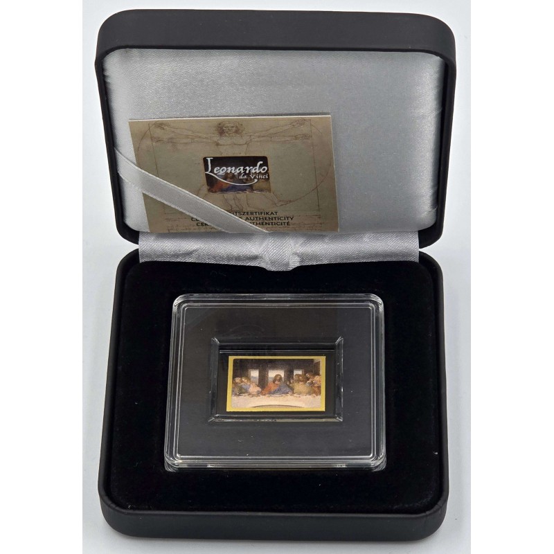 Tokelau Coin Bar 1/500 .999 Gold Da Vinci The Last Supper GOLD AND SILVER BULLION