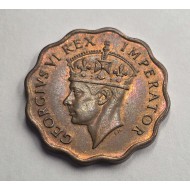 CYPRUS 1 PIASTRE 1944 COIN OF KGVI RED UNC
