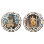 Wonders of the World 2 - set collection of 7 colored coins WORLD COINS