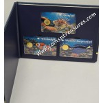 Coral Fish 1/1000 Oz .999 Gold 3 coin cards Album GOLD AND SILVER BULLION