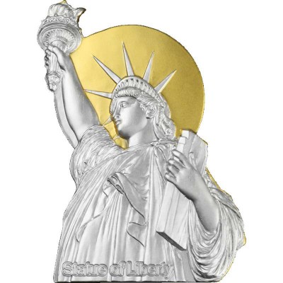 Statue Of Liberty Gold Plated 2026 Proof coin Samoa