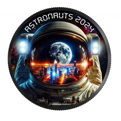 ASTRONAUTS II 2024 1 Oz Silver Coin 5 Dollars Canada