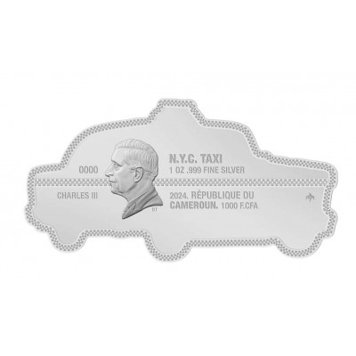 NYC Taxi 1 oz Pure Silver Coin - 2024