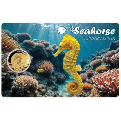 Seahorse 1/1000 Oz Gold coin 3000 Francs Chad 2025