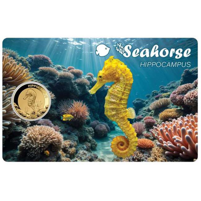 Seahorse 1/1000 Oz Gold coin 3000 Francs Chad 2025 GOLD AND SILVER BULLION
