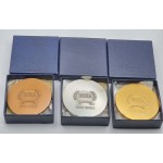 1980 EOKA 3 MEDALS DRAKOS IN COPPER - SILVER - GOLD PLATED WORLD COINS