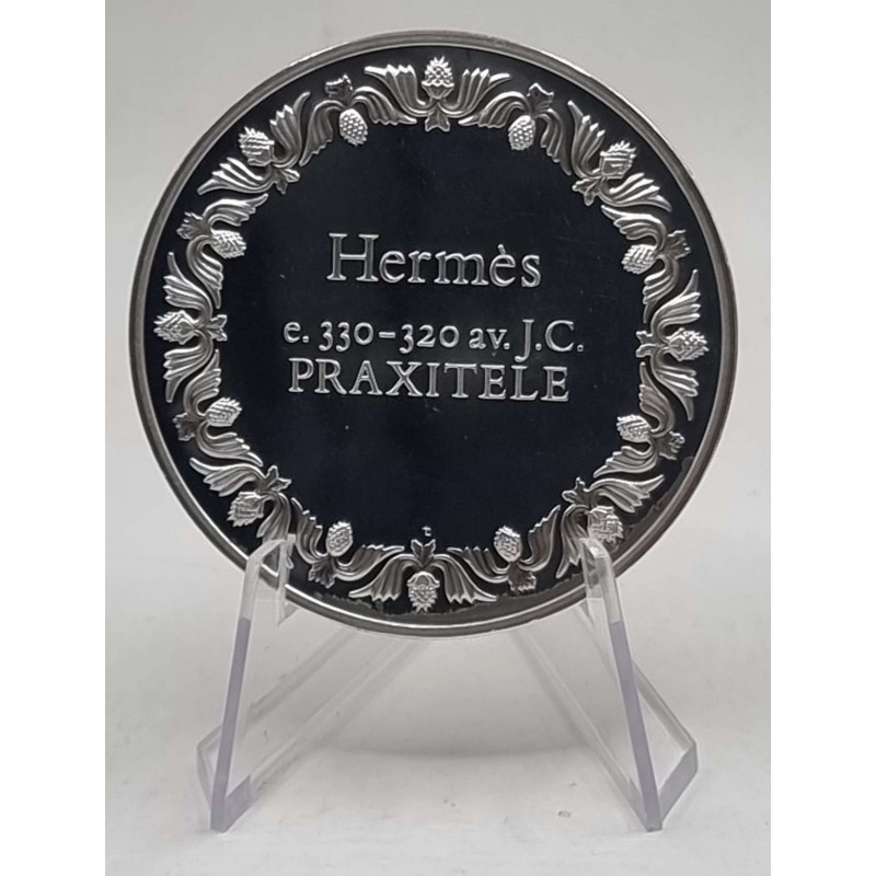 FRANKLIN MINT 100 Greatest Masterpieces Silver Proof Coin Series - HERMES PAR PRAXITELE WORLD COINS