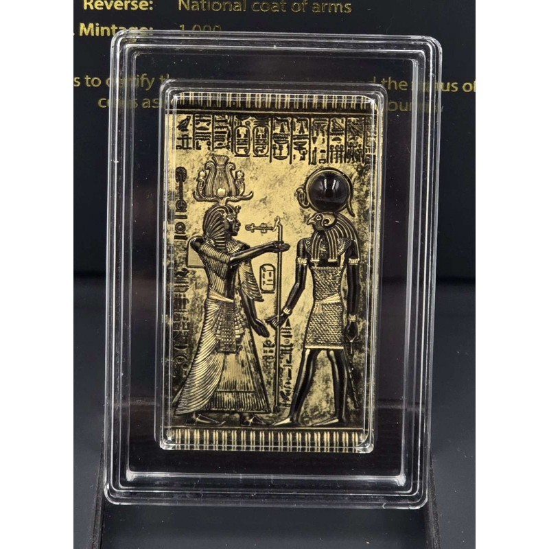 Egypt Icons of Heritage 2 Oz Silver Coin Bar 1000 Francs Mali 2022 GOLD AND SILVER BULLION