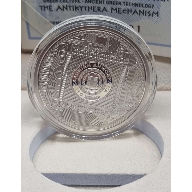 GREECE 2022 THE ANTIKYTHERA MECHANISM SILVER PROOF COIN WORLD COINS