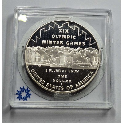 USA 2002 Olympic Winter Games in Salt Lake Silver coin