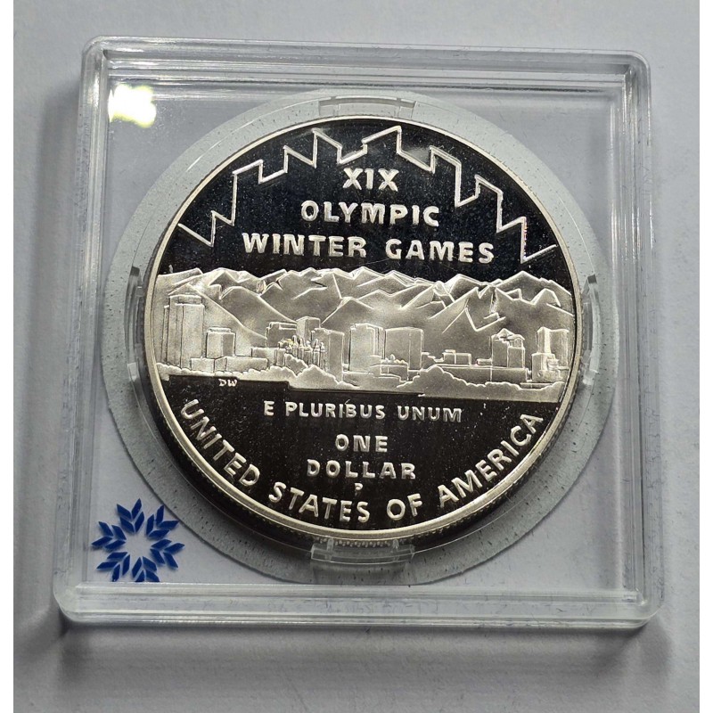 USA 2002 Olympic Winter Games in Salt Lake Silver coin WORLD COINS