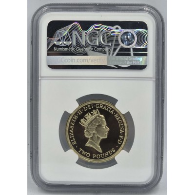 UK BRITAIN 1986 £2 COMMONWEALTH GAMES NGC PF 69 UCA