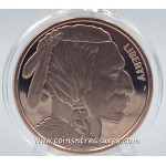 Indian Head with Buffalo 1 oz 999 Fine Copper coin round GOLD AND SILVER BULLION