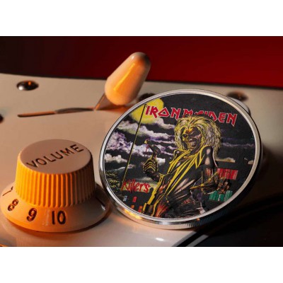 KILLERS Iron Maiden 1 Oz Silver Coin 5$ Cook Islands 2024