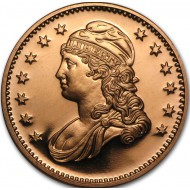 Capped Bust 1 oz 999 Fine Copper Round